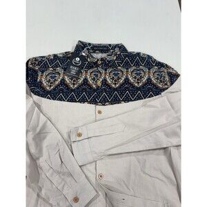 West Street Haku Men’s Western‎ Aztec Print Long Sleeve Size Large
